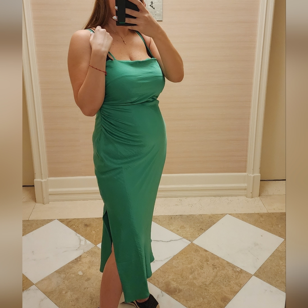 House of harlow green slip dress